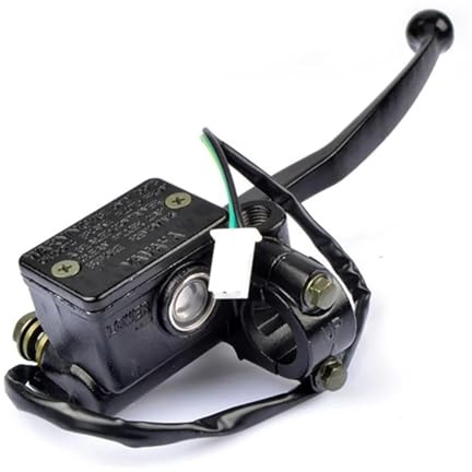 FINGSHEA Pompa idraulica freno anteriore Adatto per Yamaha YBR 125, cilindro freno anteriore, leva freno per moto(Right handle)