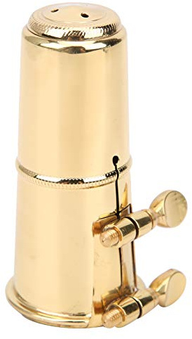 Alomejor Kit D'embout de Saxophone Alto, Contrôle Facile avec Capuchon de Ligature en Métal, Pièces de Fixation pour le Remplacement du Saxophone Alto