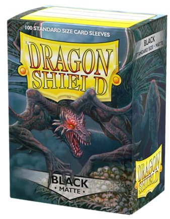 Dragon Shield 11002 Matte Standard Size Sleeves 100pk-Black