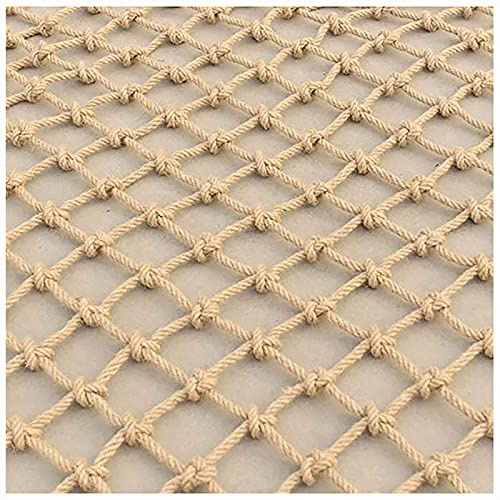Klätternät för barn utomhus lastsäkerhet fallskydd nät vuxna fitness jute-hampa nät 6 mm x 15 cm lastrep (storlek: 1 x 10 m)
