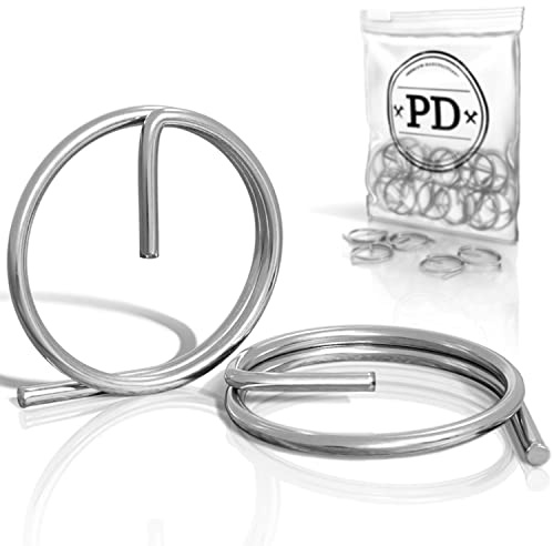PD® Ringsplinte 1,25x15 mm | Rostfreie Sicherungsringe aus Edelstahl A4 V4A | Sicherungsringsplinte zur Sicherung von Steckbolzen | Universell nutzbare Ring Splinte für Sicherungsbolzen | 25 Stück