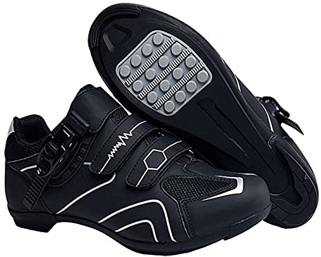 Chaussures de Vélo pour Homme et Femme - Compatibles avec Look SPD, SPD-SL, Delta Lock Pedal - Chaussures d'Équitation, VTT et Vélo de Course