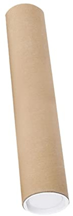 Lange Versandrolle aus Karton mit Kappen, für Gemälde, Dokumente, Versand, 60 cm