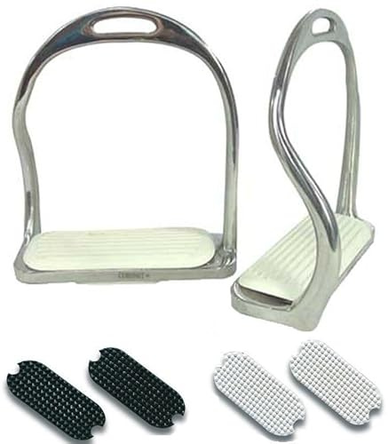 Bow & Arrow Equestrian Stirrups 115mm Curved Steel Horse Riding Stirrups Durable Secure Comfortable Competition Riding Equipment