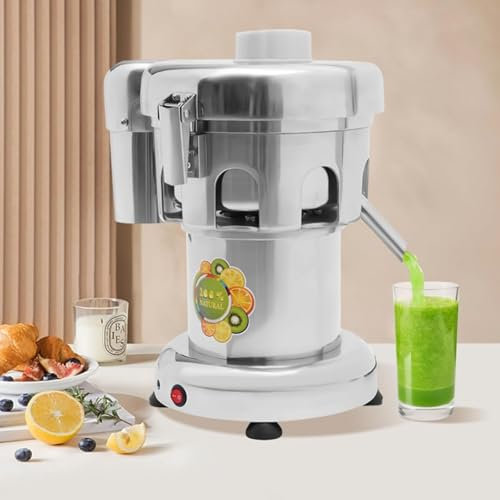 Kommersiell elektrisk juicepress 370W, centrifugaljuicer, elektrisk juicepress med filter, lätt att rengöra slowjuicer, elektrisk juicepress