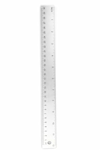 1ABOVE Stainless Steel Ruler 30cm/12 Inch Metal Measuring Scale