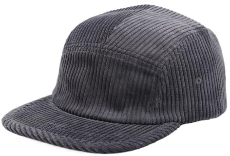YAMEE Gorro de Béisbol de Pana Unisex,Gorra de 5 Paneles Ajustable,Sombrero Béisbol Retro Moda,Gorra de Invierno Protección Solar para Hombre y Mujer