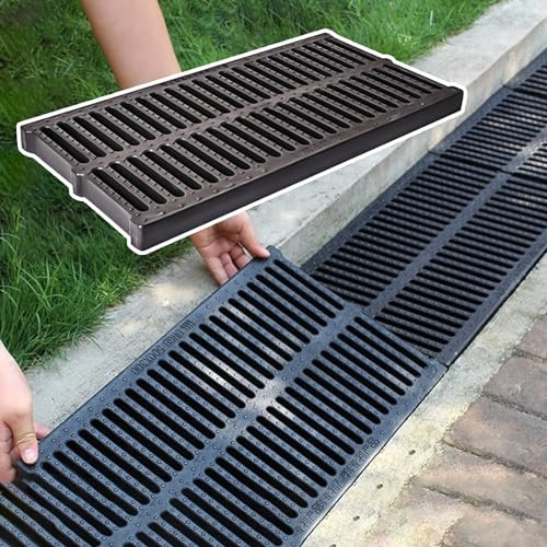Coperture per scarichi in plastica per esterni, versatili 30 x 4 cm, soluzioni di drenaggio per cucina, patio, balcone, passerella e fattoria, accessori per pavimentazione durevoli
