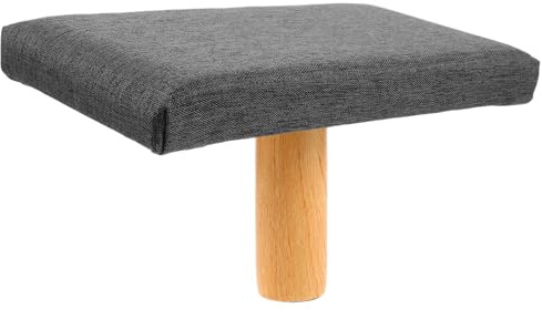Mikinona Sgabello in Legno con Cuscino Sedile per Meditazione o Preghiera Panca Imbottita per Yoga Design Elegante Gamba Singola Adatto Diverse Altezze