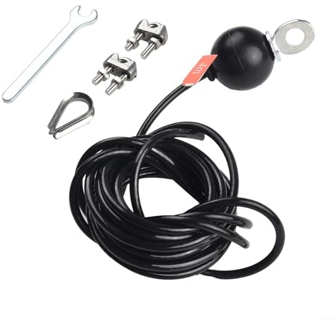 Besttoolifes Poulie de câble de gym personnalisable de 4 m en acier robuste de rechange compatible avec système de fil DIY Plus Fixation en alliage avec boucle d'équipement physique Balle de gravité
