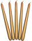 PartyDeco Velas de candelabro doradas puntiagudas velas Set decoración de mesa larga vela para bodas cumpleaños celebraciones Navidad vela decorativa