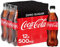 Coca Cola Zero Sugar 12 x 500ml PET, Black