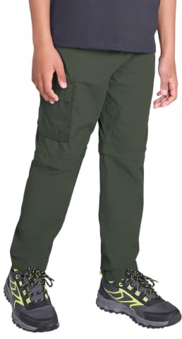 Mountain Warehouse Pantalon Zip-Off pour Enfants Active - UPF 50+, Léger, garçons et Filles, séchage Rapide, Poches, Facile d'entretien - Printemps été, Voyage, Camping