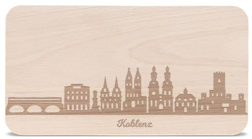 Planche à goûter Skyline Coblence – Petit-déjeuner & Idée de Cadeau pour stadtverliebte