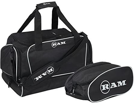 Ram Golf Duffel Bag Gym Bag Sports Holdall with Free Golf Shoe/Boot Bag