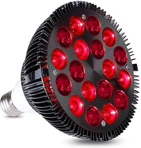 Elitzia 54W Infrared Lamp Bulb 660nm Red and 850nm Near Infrared Bulb Accessory for ET350 Infrared Light Device Fits E27 E26 ETPAR38 (Black)