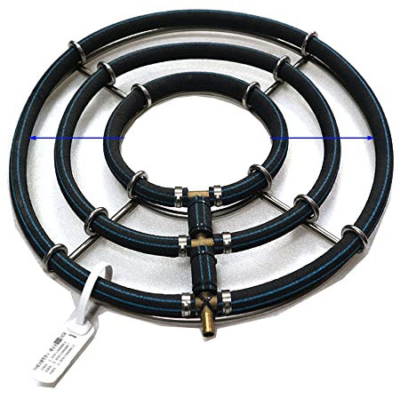 XRMXF Japan Belüfterring Koi Teich Belüftung Sauerstoff, japanischer Ausströmer für den Koiteich Aber auch zur Sauerstoffanreicherung im Gartenteich (3 Schlaufe/Ø 35 cm)