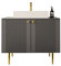 Mirjan24 Waschbeckenschrank Apelis 01 mit Waschbecken und Siphon, Unterschrank Waschtisch Waschtischunterschrank (Grau)