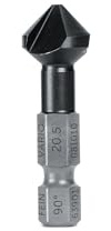 Fin 90° konisk sänkare 20,5 mm (M10), värmebeständig upp till 800 grader, tillverkad av robust HSS material, för arbete med handstyrda slagskruvar, 63901081010