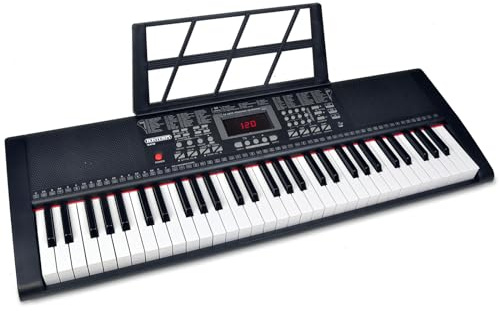 Bontempi | HarmonyKeys - Teclado Piano Digital Profesional de 61 Teclas, 94,6x32,7x11,9 cm