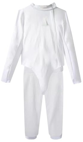 LYXXJRYBHD 800N Fencing Uniform Suit, Fencing Gear, Fencing Equipment, 3-Piece Set for Kids & Adults, for Foil, Epee, Sabre, Left Hand(50)