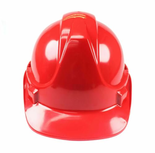 Hard Hat, Safety Helmet, Hard Hats Construction, Hardhat, PPE, Construction Helmet, Mens Womens Childs Multi-Position 6-Point Adjustable, Builders, Work Safety Equipment & Gear (Red)
