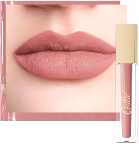 Oulac Flüssiger Lippenstift Matte | Langanhaltender & Kussechter Lippenstife | Rosa Wasserdicht Lip Colour| Cremige vegane Textur | Intensive Pigmentierung | Lippen Make-up 4.5m,M32 Perfect Kiss