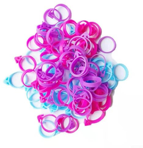 Set di 100 clip per tubazioni in silicone essenziali, decorazione per torte semplificata