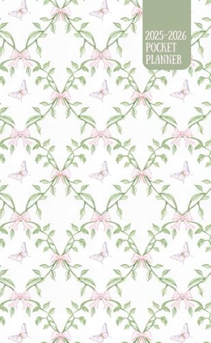 2025-2026 Pocket Planner: Coquette Garden 18-Month Mini Calendar Book (July '25-Dec '26)