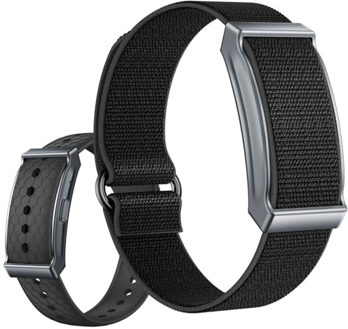 findtime Tracker d'activité Bracelet de fitness sans écran Podomètre Moniteur de sommeil Moniteur de fréquence cardiaque Calorie Distance Suivi multisports Modes IP68 Étanche Léger 2 bracelets Noir