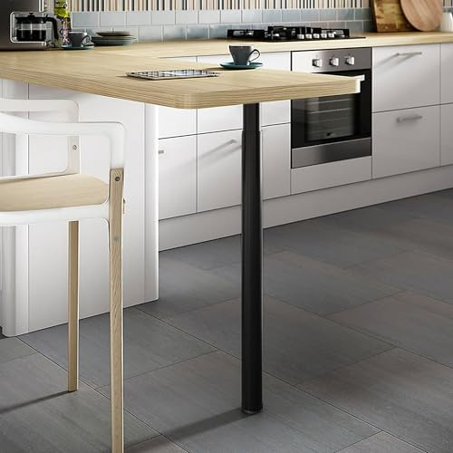INMOZATA Adjustable Table Legs 70-110CM DIY Furniture Legs Heavy Duty Metal Table Legs with Screws & Floor Protectors for DIY Table Desk Breakfast Bar Stand, 1Pc
