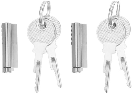 KOMBIUDA 2 Juegos Cerraduras Cilíndricas para Puertas de Frigorífico con Llave Resistentes y Duraderas Compatibles con Vitrinas de Exhibición y Congeladores Comerciales para Seguridad