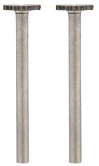 Dremel 199 Hochgeschwindigkeits-Fräser - Zubehörsatz für Multifunktionswerkzeug mit 2 Fräsern Ø9,5mm zum Schnitzen, Gravieren und Fräsen in Holz, Weichmetall, Beton u.v.m., 9,5 mm
