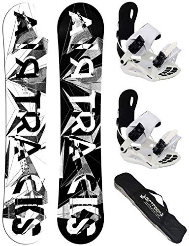 AIRTRACKS Lady Snowboard Set - Tabla BWF Mujer 155 - Fijaciones Master W L - SB Bag/Nuevo