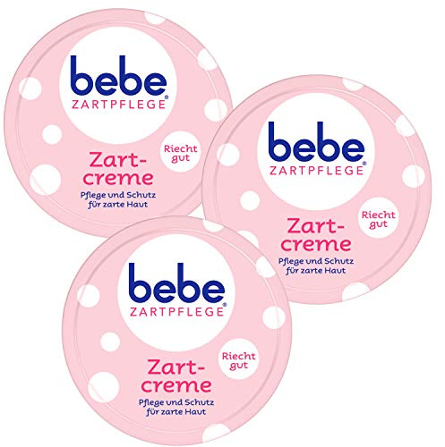 3x 150 ml bebe Zartpflege Zartcreme Pflege & Schutz für zarte Haut angenehmer Duft (3er Pack)