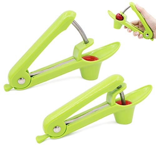 2 Pcs Cherry Pitter Tool Olives Pitter Device Cherry Stoner Core Seed Remover Fruits Corer for Kitchen Accessories Gadgets Tools