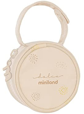 Miniland Pacipocket Vanille. Support de sucette étanche avec poignée suspendue. Collection Dolce.