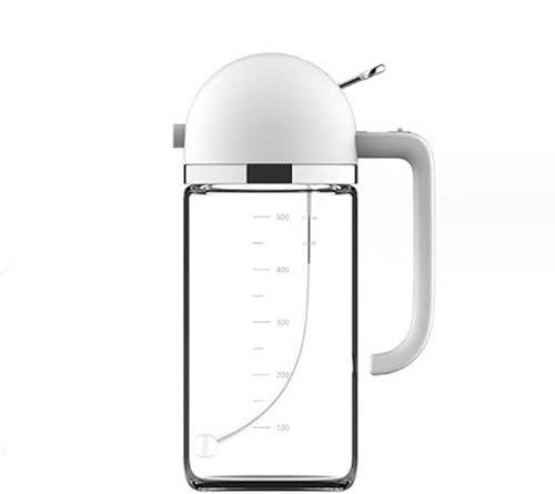 Zaigon Ölsprüher und Ölspender - 2-in-1 Ölflasche mit 500ml - einfaches Dosieren von Essig und Öl - schmutzsicherer Verschluss- Leicht zu reinigen und Spülmaschinen sicher