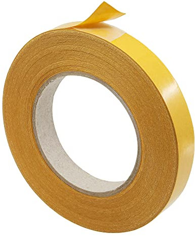 Kleberino Klebeband doppelseitig dünn | handreißbar | stark und permanent klebend | Universalklebeband für fast alle Untergründe in Industriequalität (6mm x 10 m)