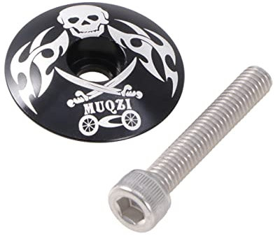 DIKACA Aluminiumlegierung Fahrrad Steuersatz Deckel Für Mountainbike Und Rennrad Inklusive Schrauben Stilvoll Und Langlebig Zubehör Für Fahrradlenker