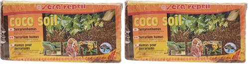 sera reptil Coco Soil - Terrarienhumus aus Kokos-Fasern für Feucht-Terrarien, 650 g (2er Pack)