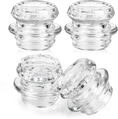 4 piezas de percolador de café superior de vidrio de repuesto para percolador de café de vidrio, piezas de percolador de café transparente para cafetera Coleman, Gsi, Eurolux, Stansport, Texsport