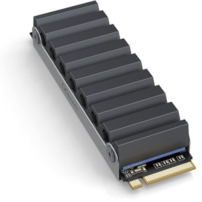 GiGimundo GS5 1TB PCIe Gen 4.0x4 NVMe M.2 Internal SSD mit Kühlkörper, 3D Nand TLC, bis zu 7100MB/s, Kompatibel mit PlayStation 5, PC Desktop Computer, für Gaming, Content Creation, Videobearbeitung