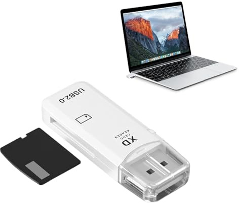 XD Card Reader,USB 2.0 128GB XD Picture Card Reader,XD Memory Card,Plug and Play Fast Card Reading for Windows Mac Os Linux Card Reader