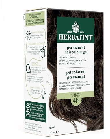 Herbatint 4N - Gel colorante permanente a base de hierbas Castaño 150 ml