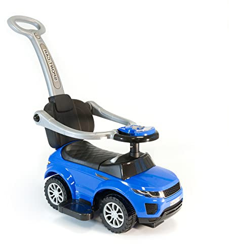 LEMODO Rutschauto mit Schiebestange | Rutschfahrzeug ab 1 Jahr | Rutscherfahrzeug mit Sicherheitsbügel | Kinderfahrzeug mit Staufach und Sound-Lenkrad | Kinderspielzeug zur Motorikförderung