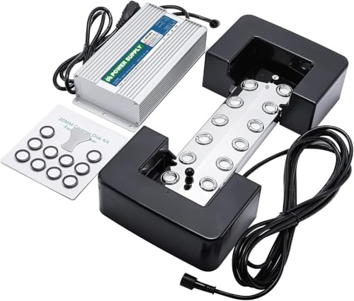 Mxmoonant 12 teste creatore di nebbia 8.4L/H Nebulizzatore a ultrasuoni Nebulizzatore con boa e alimentazione 400W per orticoltura Paesaggio scenico Conservazione delle verdure Atmosfera magica