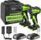 Greenworks GD24DD35K2 Akku Bohrschrauber und GD24ID200 Schlagschrauber PLUS 2 x 24V 2Ah Akkus und Ladegerät, 3 Jahre Garantie