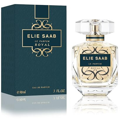 Elie Saab Le Parfum Royal 90 ml – Eau de Parfum da Donna – Fragranza Chypre Ambrata – Note Avvolgenti di Essenza di Mandarino, Assoluta di Rosa e Ambra – Flacone in Vetro Trasparente