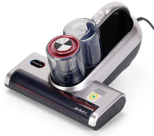 Jimmy BX6 Pro Aspirador de Ácaros, 600W 16Kpa Aspiradora Antiacaros, Luz UV-C, Ultrasónica, Antiácaros y Antibacterias, Elimina el 99,9% de los alérgenos, Especial Alergias, para Colchones, Camas